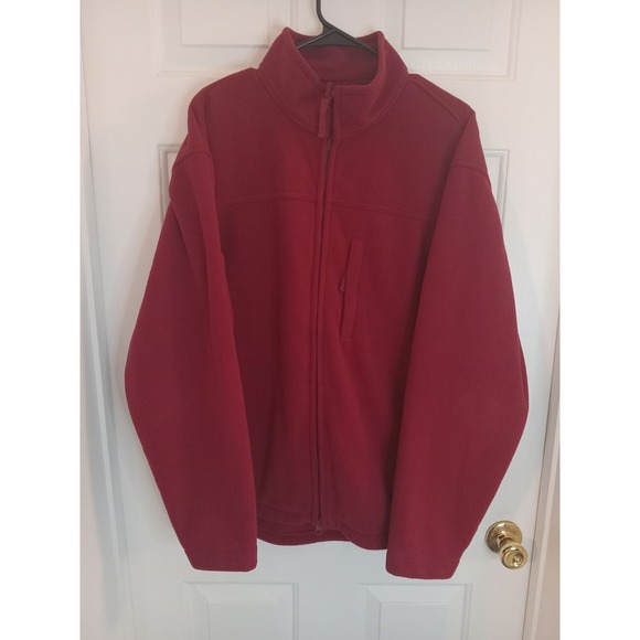 Duluth Trading Co. Other - Duluth Trading Co Mens Size Medium Shoreman Fleece Windproof Full Zip Jacket Red